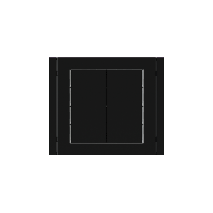 Ekinex выключатель 71 30x60 mm черный пластик EK-T2R-GAE-