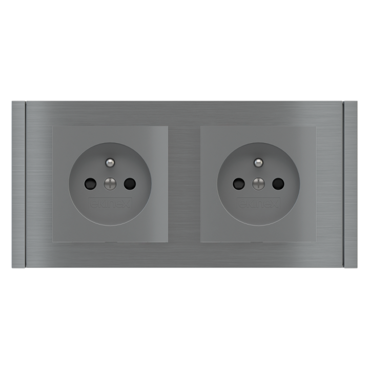 Ekinex plāksne Form/Flank/NF 80x151 mm titāns metāls EK-P2P-GBS