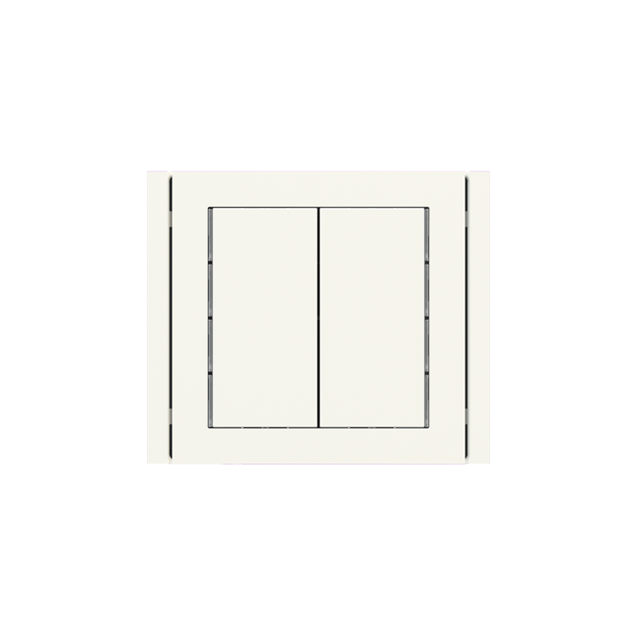 kit 1 rocker 71 serie vertical rectangular (30X60) with symbols White Plastic