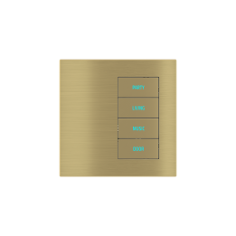 Ekinex накладка 20venti 87x87 mm латунь металл EK-DQT-GBB