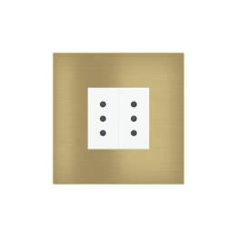 Ekinex plāksne 20venti 98x98 mm misiņš metāls EK-SQP-GBB