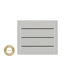 Ekinex накладка Form/Flank/NF 80x20 mm серебро пластик EK-TRO-GAG-