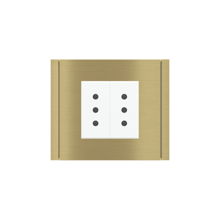 Ekinex plāksne Form/Flank/NF 80x80 mm misiņš metāls EK-PQP-GBB