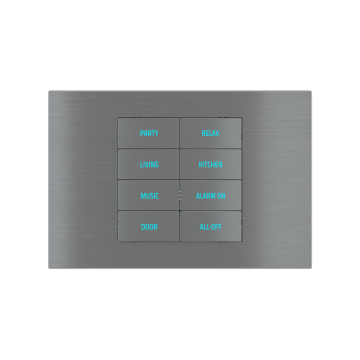 Ekinex plāksne 20venti 87x128 mm titāns metāls EK-DRG-GBS