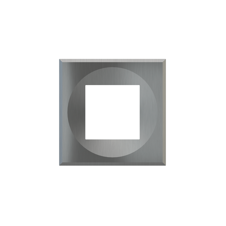 Square magnetic plate (45x45 mm window) ERA serie Metal Quantum Carbon