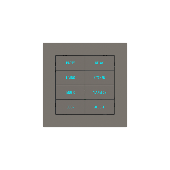 Square Plate Deep (FF/71/20Venti) (87x87) 1 window (60x60) Fenix NTM Grey London