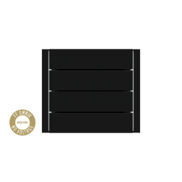 Ekinex накладка Form/Flank/NF 80x20 mm черный пластик EK-TRO-GAE