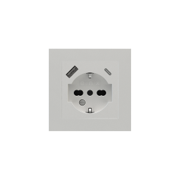 Ekinex накладка Form/Flank/NF 80x80 mm серебро пластик EK-PQG-GAG
