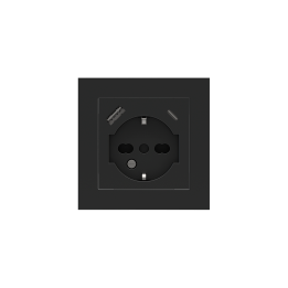 Ekinex накладка Form/Flank/NF 80x80 mm Black Ingo Fenix NTM EK-PQG-FNI