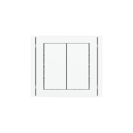 Ekinex накладка 71 30x60 mm Pure white пластик EK-T2R-GAR-