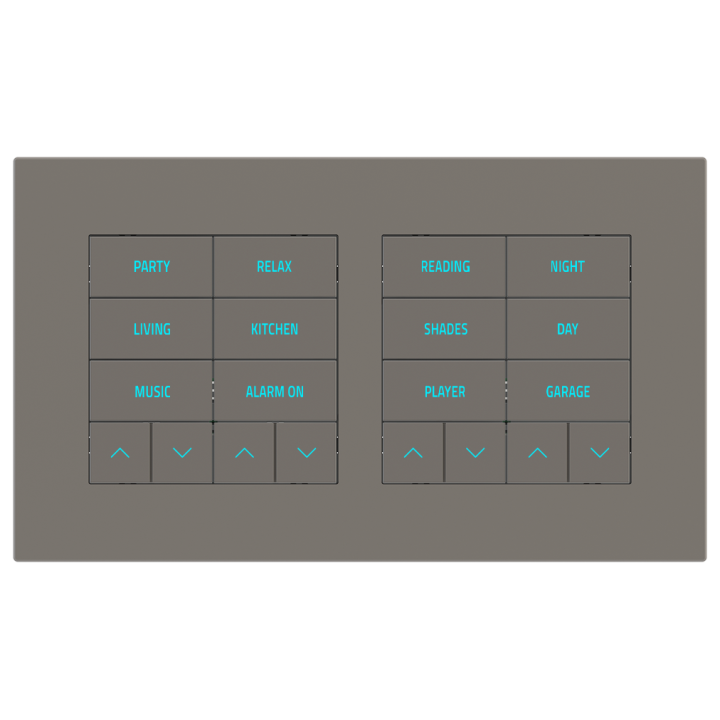 Rectangular Plate Surface (71/20Venti) (98x168) 2 windows (60x60)+(60x60) Fenix NTM Grey London