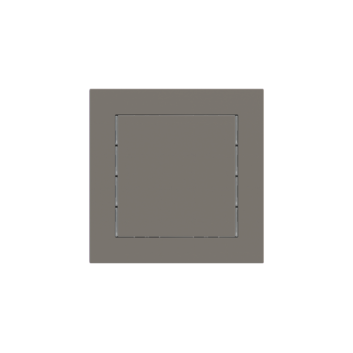 Ekinex накладка 71 60x60 mm серый Fenix NTM EK-T1Q-FGL-