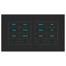 Rectangular Plate Surface (71/20Venti) (98x168) 2 windows (60x60)+(60x60) Fenix NTM Black Ingo