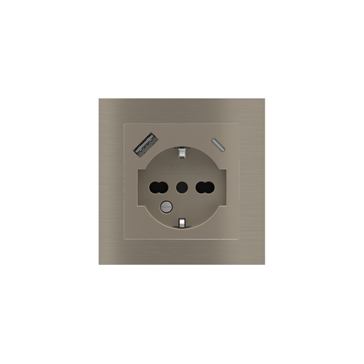 Ekinex накладка Form/Flank/NF 80x80 mm никель металл EK-PQG-GBR