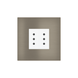 Ekinex plāksne 20venti 98x98 mm niķelis metāls EK-SQP-GBR