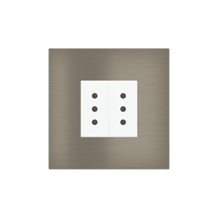 Ekinex накладка 20venti 98x98 mm никель металл EK-SQP-GBR