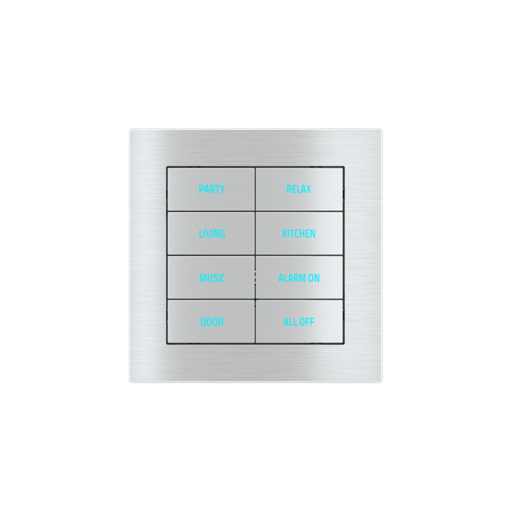 Square Plate Deep (FF/71/20Venti) (87x87) 1 window (60x60) Metal Alluminium
