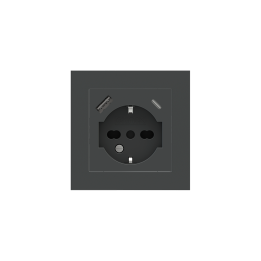Ekinex накладка Form/Flank/NF 80x80 mm серый Fenix NTM EK-PQG-FGB