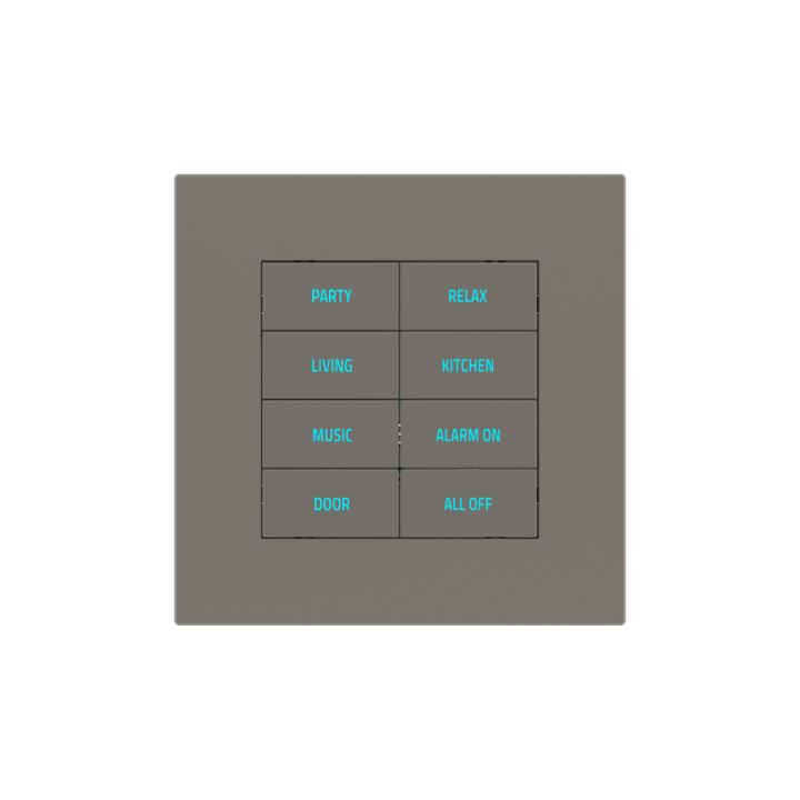 Ekinex накладка 20venti 98x98 mm серый Fenix NTM EK-SQS-FGL