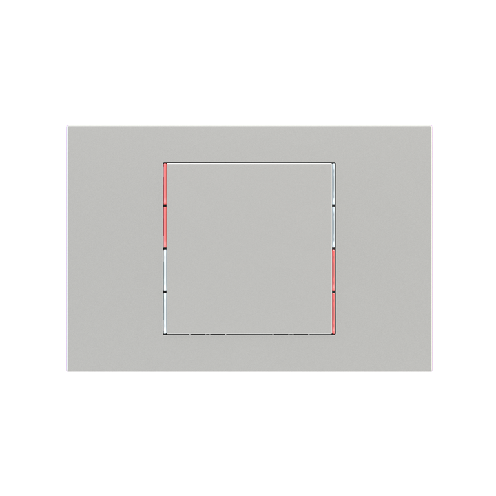 Ekinex накладка 71 60x60 mm серебро пластик EK-T1Q-GAG