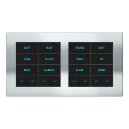 Ekinex plāksne 20venti 87x158 mm hroms metāls EK-D2S-CRO