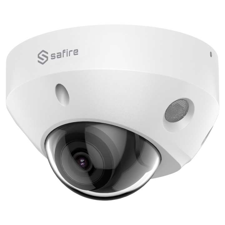 SAFIRE SF-IPD811WA-8U-AI2 8MP IP67 kupola kamera ar PoE, Wi-Fi, AI analītiku, 30m IR, 2,8mm objektīvu, microSD līdz 256GB