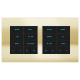Ekinex накладка 20venti 98x168 mm Champagne металл EK-S2S-CHA