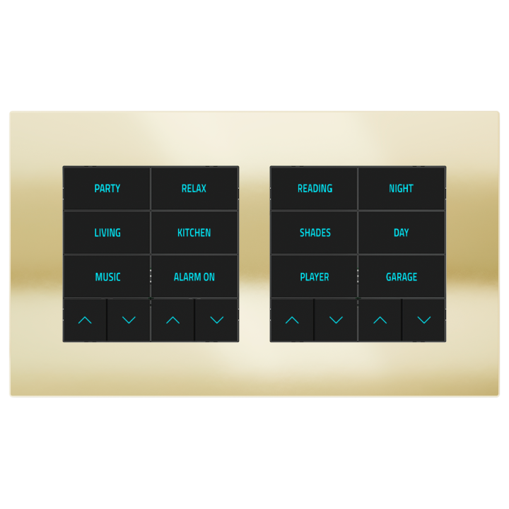 Ekinex накладка 20venti 98x168 mm Champagne металл EK-S2S-CHA