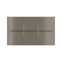 Ekinex накладка FF 86x126 mm никель металл EK-FOR-GBR