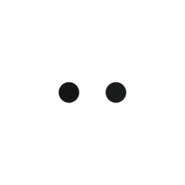 Kit of 2 round buttons Proxima series Metal Insense Black