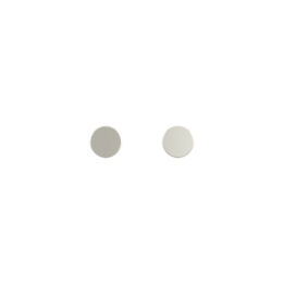 Kit of 2 round buttons Proxima series Metal Steel Brushed