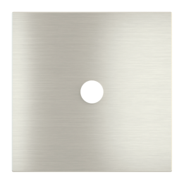 Square magnetic plate for a 1-rocker push button Proxima series Metal Steel Brushed