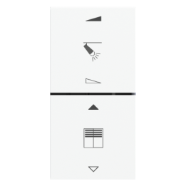 Kit 2 rockers FF square (40x40) for EF2 White Plastic
