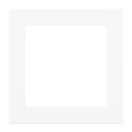 Ekinex накладка 20venti 87x87 mm Pure white пластик EK-DQS-GAR