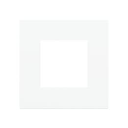 Ekinex накладка Proxima 45x45 mm Pure white металл EK-PQA-P-LAR