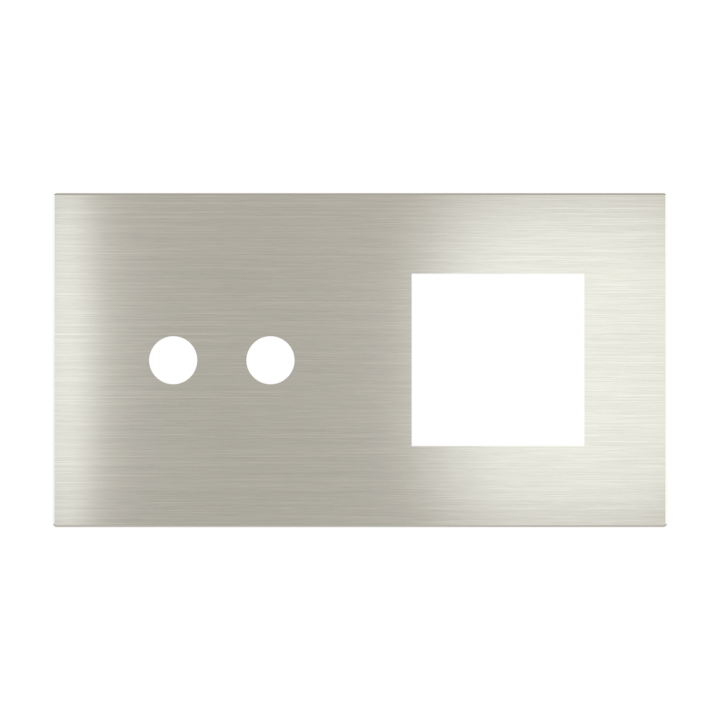 Ekinex накладка Proxima 45x45 mm металл EK-P2A-2P-SSB