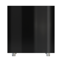 Floor-standing subwoofers amp 150W, 38/100Hz, black lacquered, black fabric