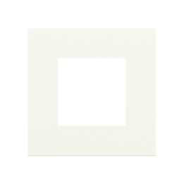 Square magnetic plate (45x45 mm window) Proxima series Metal Warm White