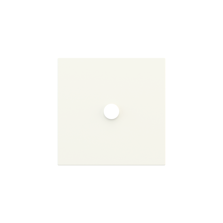 Square magnetic plate for a 1-rocker push button Proxima series Metal Warm White