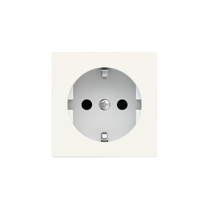 Square Painted Cover DE socket (55x55) White Plastic