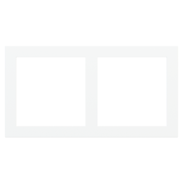 Ekinex накладка Form/Flank/NF 80x151 mm Pure white пластик EK-P2S-GAR