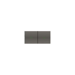 Kit 1 20Venti rectangular rocker for adjustments finish Fenix NTM Grey London