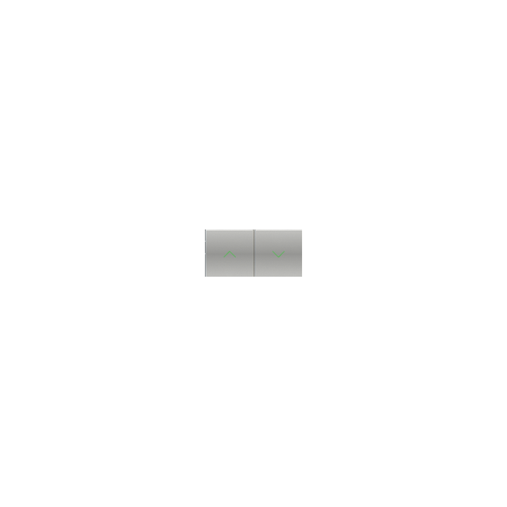 Kit 1 20Venti rectangular rocker for adjustments in Silver Plastic