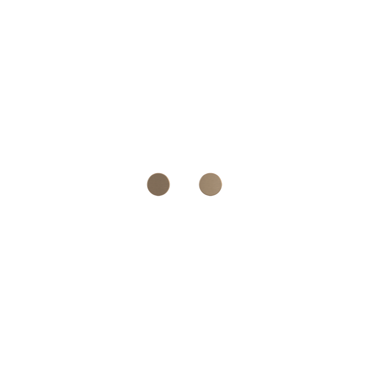 Kit of 2 round buttons Proxima series Metal Dark Chocolate