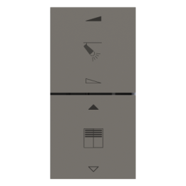 Kit 2 rockers FF square (40x40) for EF2 with symbols Fenix NTM Grey London