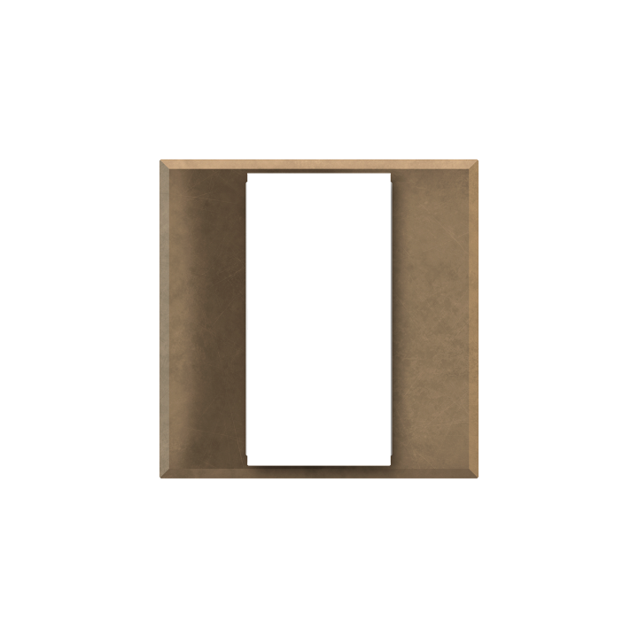 Square Tank frame ERA series Metal Bronze Corked