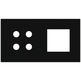 Ekinex накладка Proxima 45x45 mm черный металл EK-P2A-4P-LAE