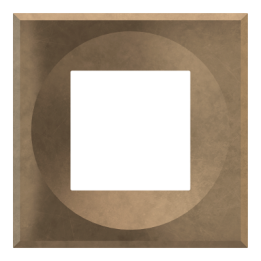 Ekinex plāksne ERA 45x45 mm bronza metāls EK-DEA-P-GBD