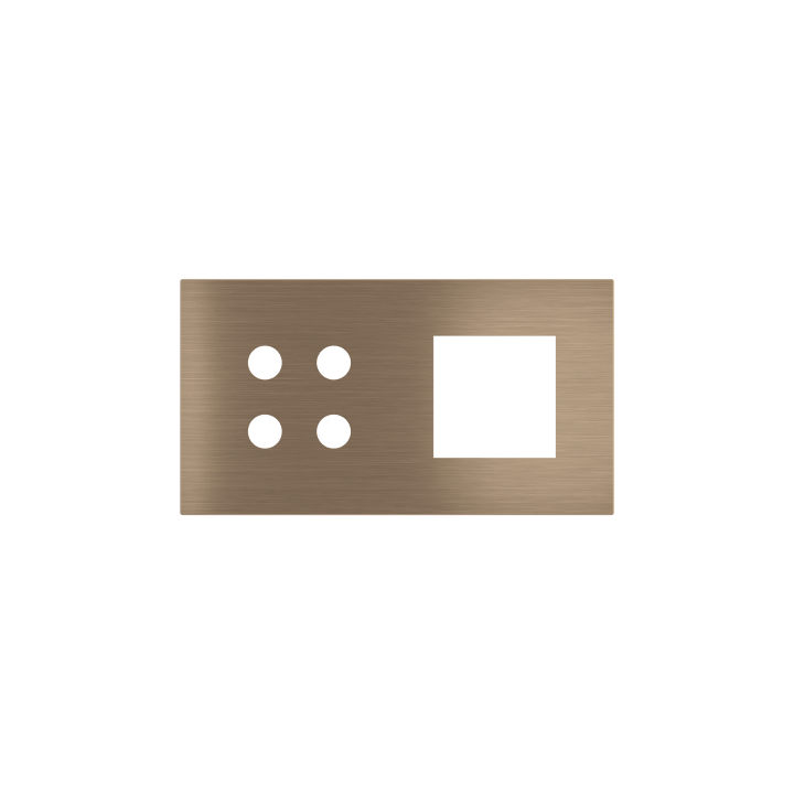 Ekinex накладка Proxima 45x45 mm металл EK-P2A-4P-GBH