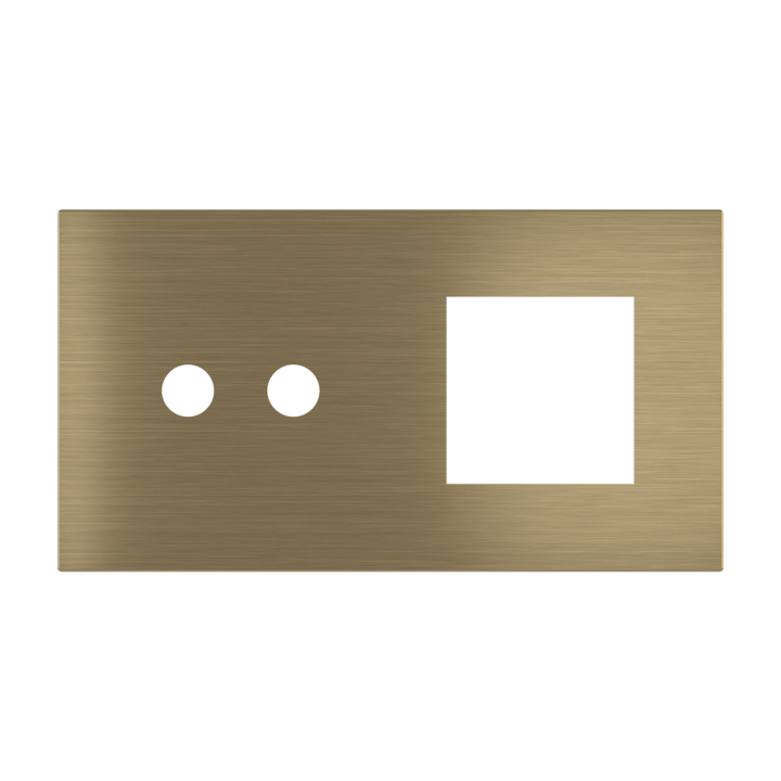 Ekinex plāksne Proxima 45x45 mm misiņš metāls EK-P2A-2P-GBO